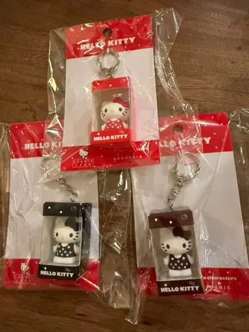 로리즈팜 HELLO KITTY DOT 포장 키 참 브라운