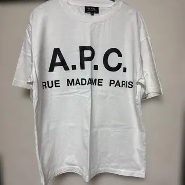 A.P.C. 로고T셔츠 화이트 XS