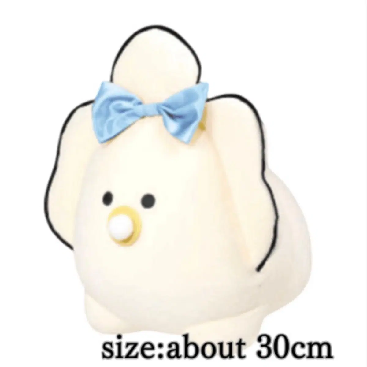 츠부라나 히토미 아기 굴 30cm 하늘색 리본 모찌 인형 새상품