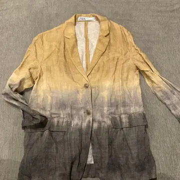 ZARA 린넨 혼방 그라데이션 테일러드 자켓 S