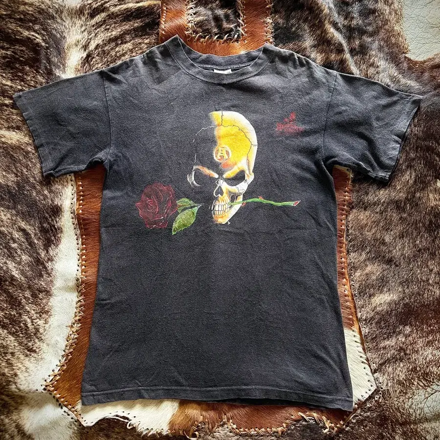 90s USA 하드 썬페이딩 Alchemy Gothic Rose 티셔츠