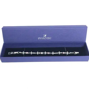 SWAROVSKI 스와로브스키 팔찌 크로스 펄 핑크