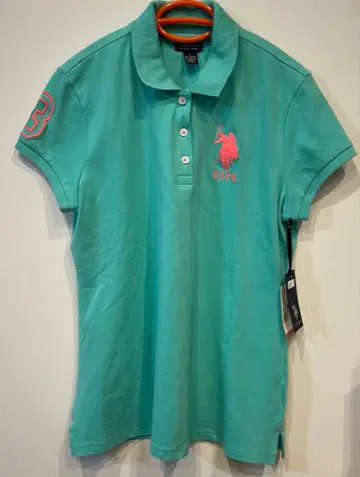 [ 새상품 ] U.S. POLO ASSN. 빅 포니 피케 셔츠 그린 L