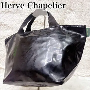 단종 Herve Chapelier 핸드백 보트형 1027 베르니 M