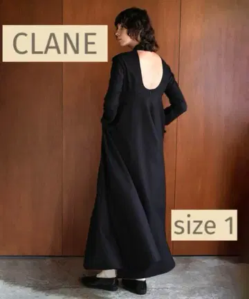 BACK OPEN VOLUME 원피스 CLANE 택 포함