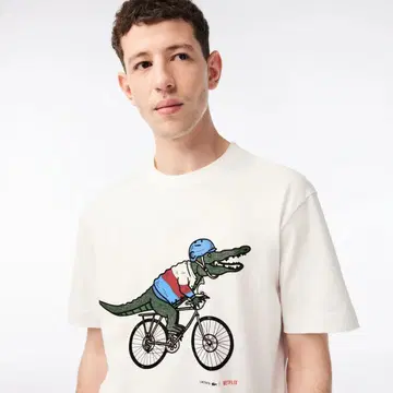 LACOSTE x NETFLIX 콜라보 티셔츠