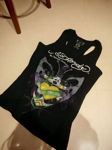 Ed Hardy 탱크탑 블랙 M 사이즈 y2k