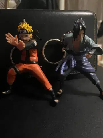 NARUTO 우치하 사스케 우즈마키 나루토 피규어 키링 키체인
