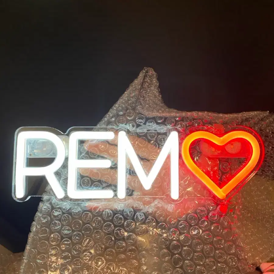 직거래 할인) 마크 rem led 네온사인 슬로건
