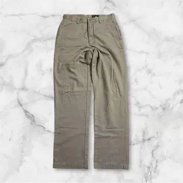 에디바우어 남성용 치노 팬츠 90s 안감 기모 면 베이지 W32 아메카지