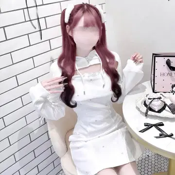 허니뮤우 화이트 원피스