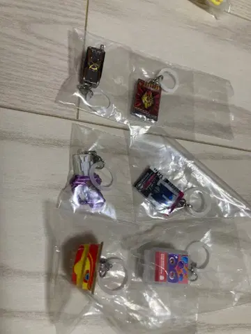 가면라이더 미니어처 액세서리 키링 6종 세트