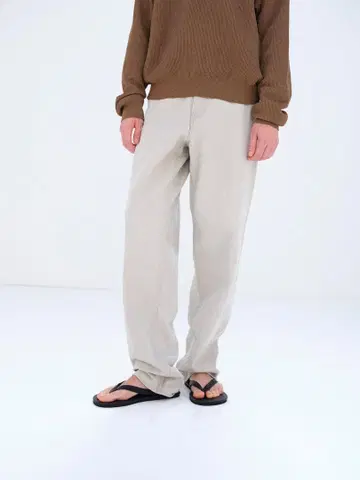 AURALEE FADEDHARD TWISTBROWN 데님 팬츠