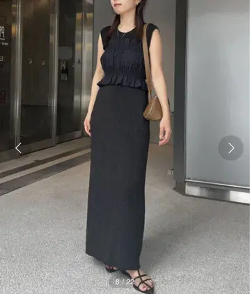 CAPRICIEUX LE'MAGE 뷔스티에 SET 라메 원피스 PS 사이즈