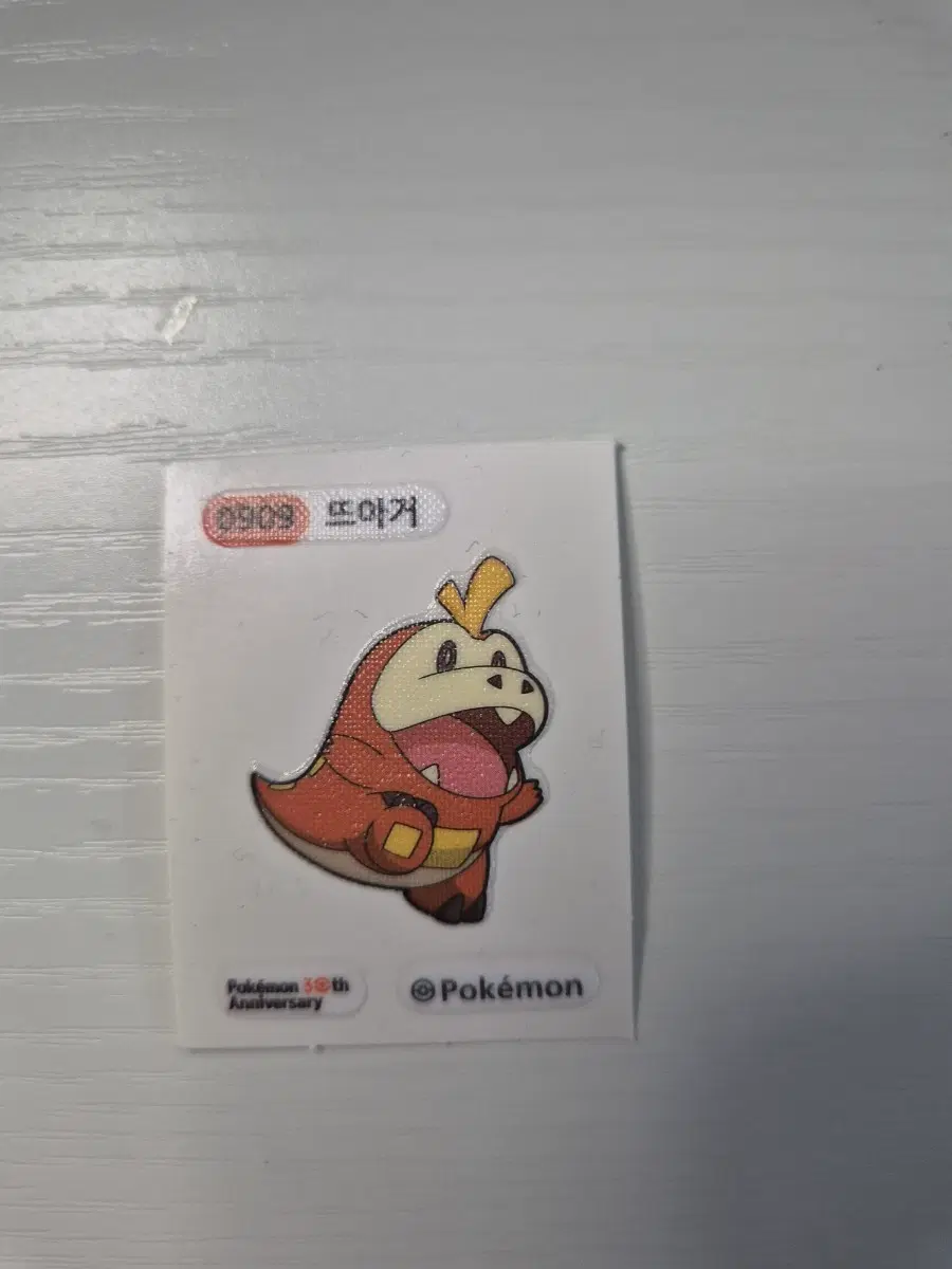 포켓몬스터 39주년 스티커 씰 뜨아거