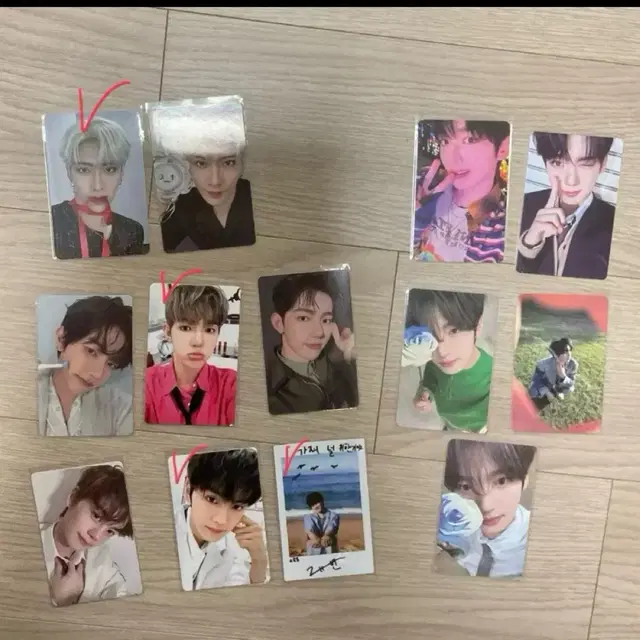일괄) 현 앤더블 구 제베원 포카 미공포 리키 유진 규빈 하오 장하오