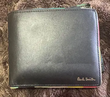 Paul Smith 폴스미스 이단 접이식 지갑 멀티 스트라이프 블랙
