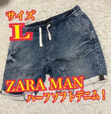 ZARA MAN 맨투맨 데님 숏팬츠 L 사이즈