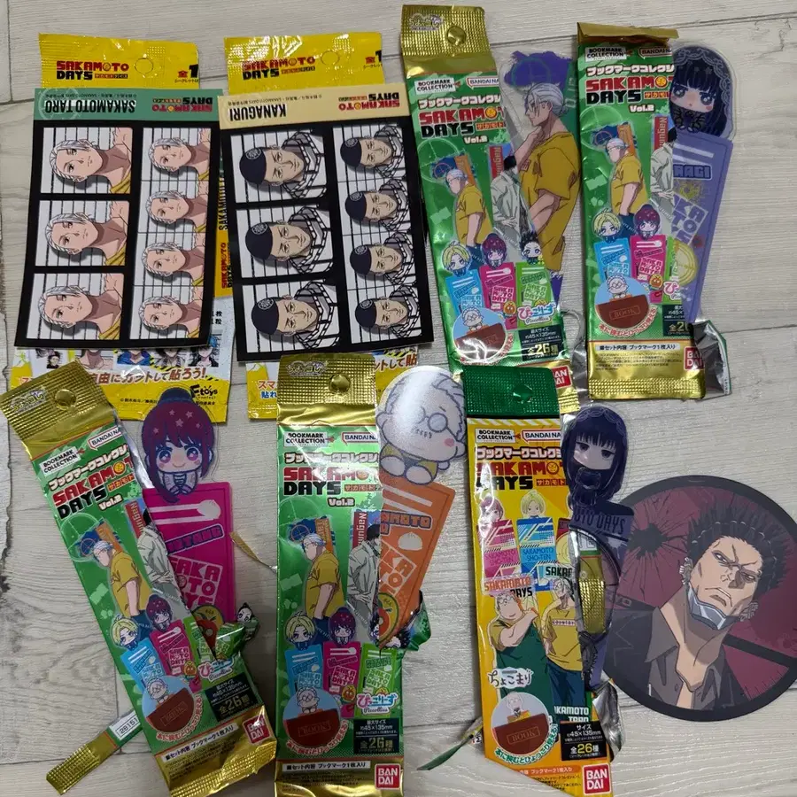 사카모토데이즈 사카데이 사카모토 오사라기 증사 책갈피 북마크 일괄 판매