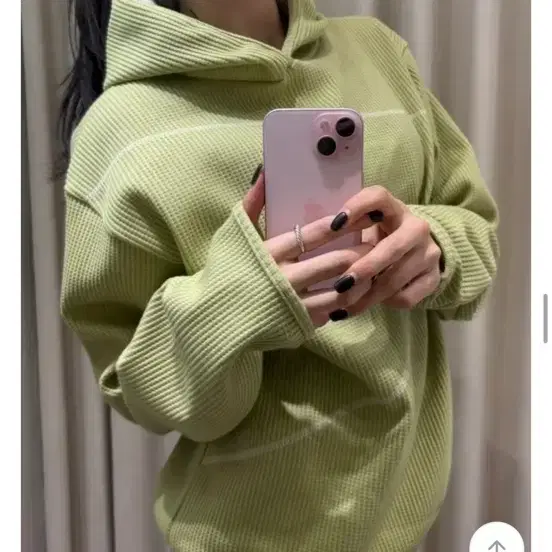 에이블리 포인트 와플 후드티