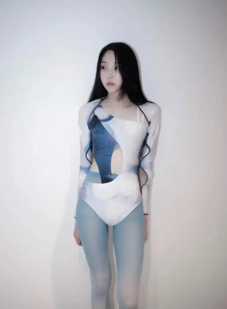 오호스 벌브 볼레로 래쉬가드 / 블루 s