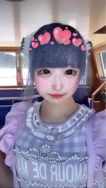 LIZLISA 리즈리사 깅엄 자카드 니트탑 핑크 양산형