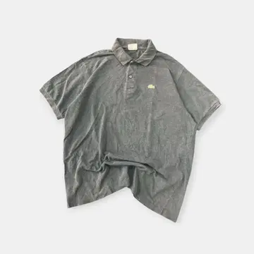 탄화 블랙 LACOSTE 라코스테 반팔 피케 셔츠 악어 로고 빅 실루엣