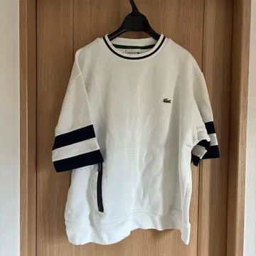 LACOSTE 화이트 맨투맨 트레이닝복