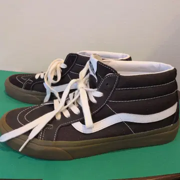 Vans Sk8-Mid 다크 그레이 고무 밑창 스니커즈