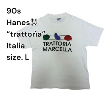 90s Hanes TRATTORIA MARCELLA 티셔츠 L
