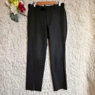 [폴 스튜어트] (M) 울 슬랙스 팬츠 무지 다크 그레이 출퇴근 수트