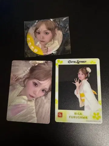 후루사와 리사 라보세 클리어 카드 트레이딩 카드 캔뱃지