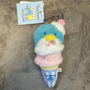 산리오 턱시도샘 아이스크림 키링 봉제 인형 마스코트