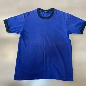 A.P.C. 티셔츠 블루 x 블랙 90s