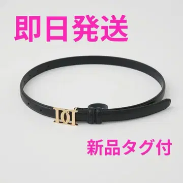 Darich 다리치 DD 버클 내로우 가죽 벨트 BLK 블랙