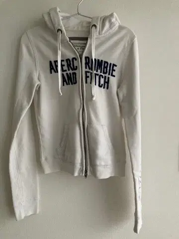 Abercrombie & Fitch 집업 후드티 화이트 M