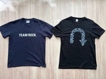 쿠루리 TEAM ROCK 쿠루리 마크 티셔츠 2장 세트 M 사이즈