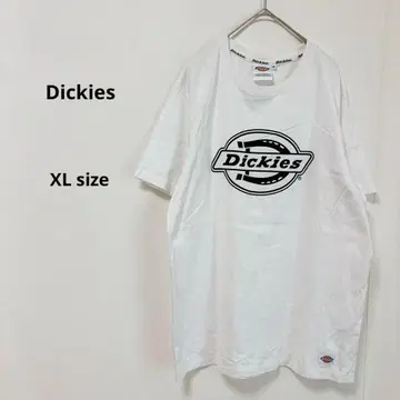 Dickies 디키즈 로고 프린트 T셔츠 XL 화이트 반팔