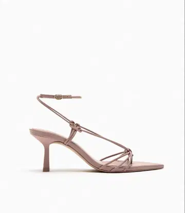 ZARA 스틸레토 힐 가죽 샌들
