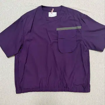 Sacai 22SS 수팅 믹스 풀오버 퍼플 계열 3
