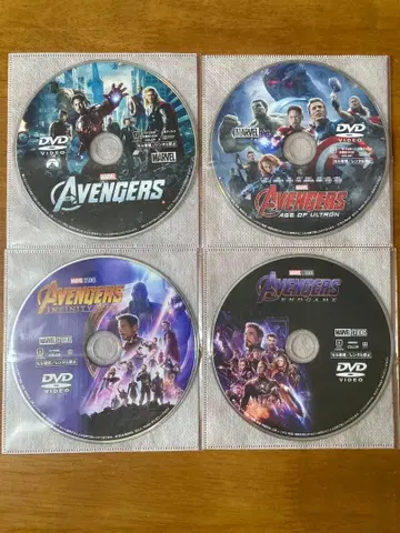 어벤져스 DVD 디스크만 4장 세트 marvel 마블 3