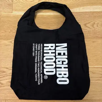 NEIGHBORHOOD 로고 토트백 블랙