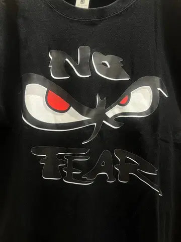 NO FEAR 티셔츠 블랙 L 사이즈