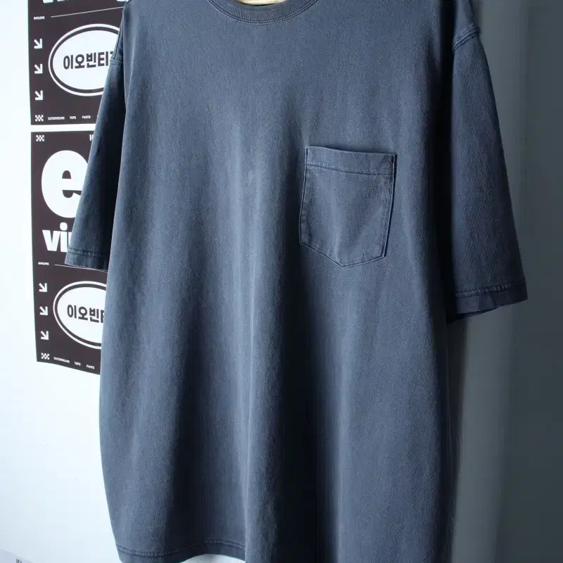(L-2XL) 스테디 에브리웨어 반팔 티셔츠 피그먼트 블루-H34593