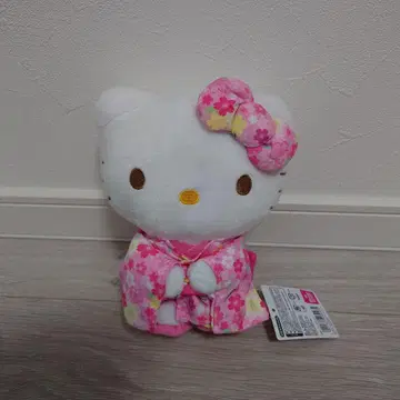 헬로키티 벚꽃 기모노 봉제 인형