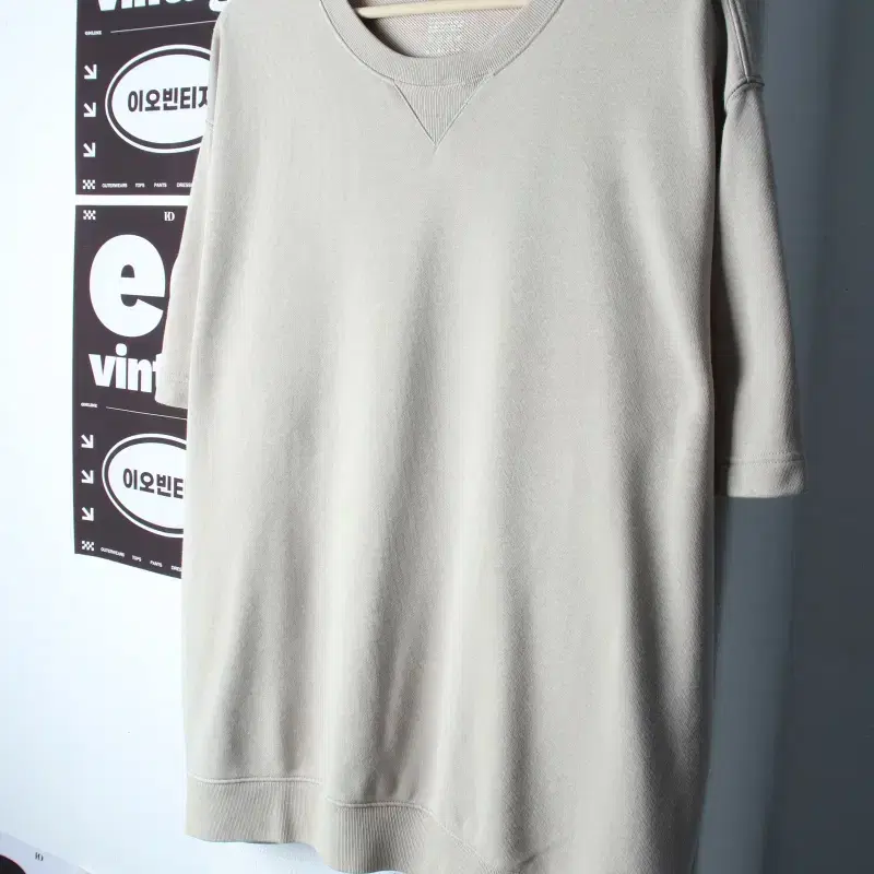 (XL-2XL) 지오다노 반팔 티셔츠 빅사이즈 스웻 베이지-H34621