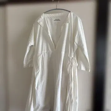 Veritecoeur 화이트 셔츠 원피스 튜닉