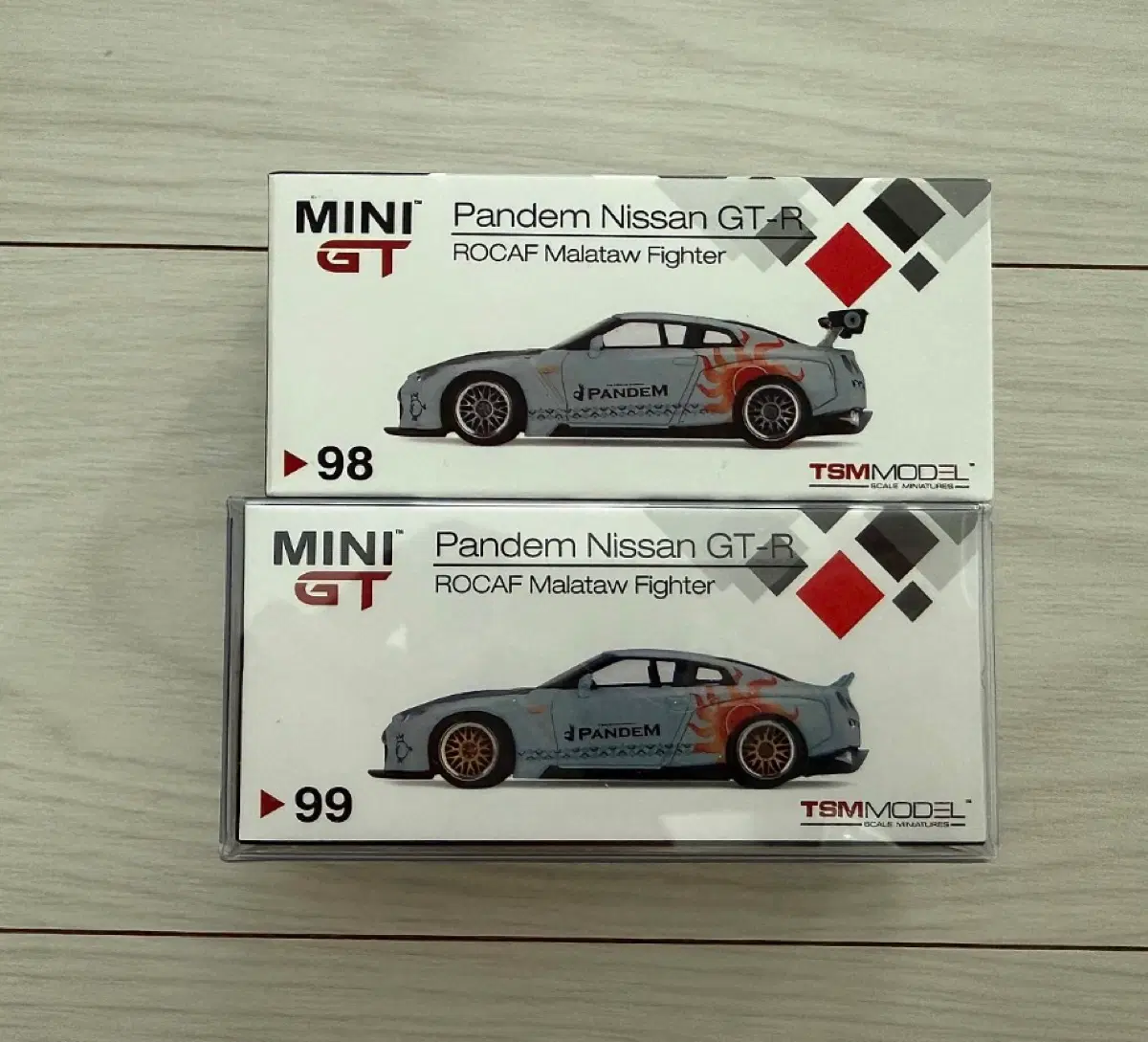 미니지티 판뎀 닛산 GT-R ROCAF 말라타우 파이터 98, 99