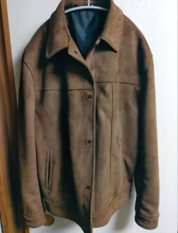 ZARA 스웨이드 느낌 블루종 브라운 자라