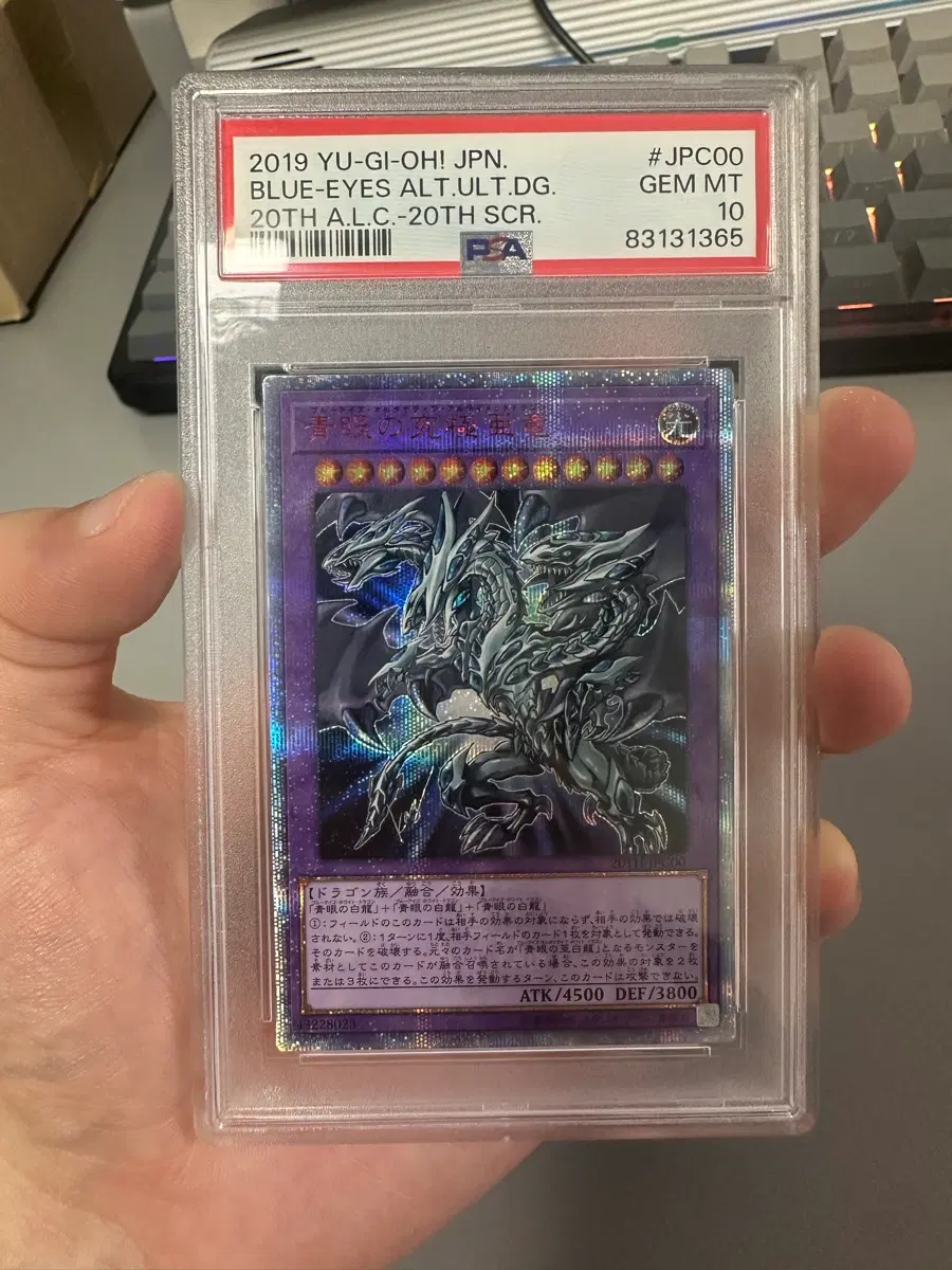 유희왕 궁극의 푸른눈의 아룡 20th PSA10